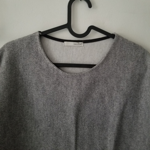 Oak + Fort Thick Grey Long Sleeve Mock Neck - Picture 3 of 7